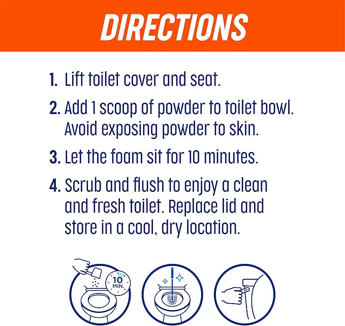 Ty-D-Bol Ultra Foam Toilet Bowl Cleaner - Provides Up to 8 Cleans - Citrus Scent - Fights Buildup and Eliminates Stains Using Immediate Foaming Action