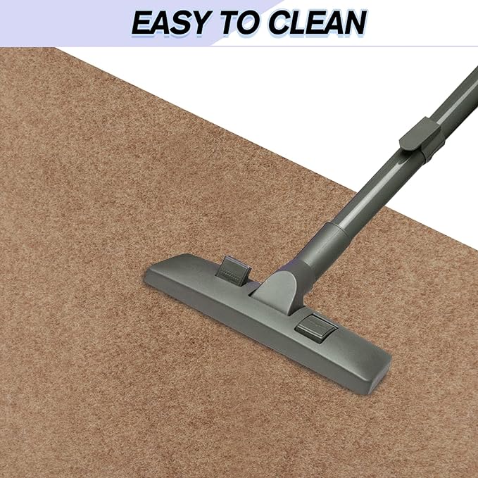 Custom Size Backed Non-Slip Area Rugs Runner, Easy Clean, Waterproof Runner Rugs for Hallway Entryway, Kitchen, Laundry, 2FT x 66FT, Beige