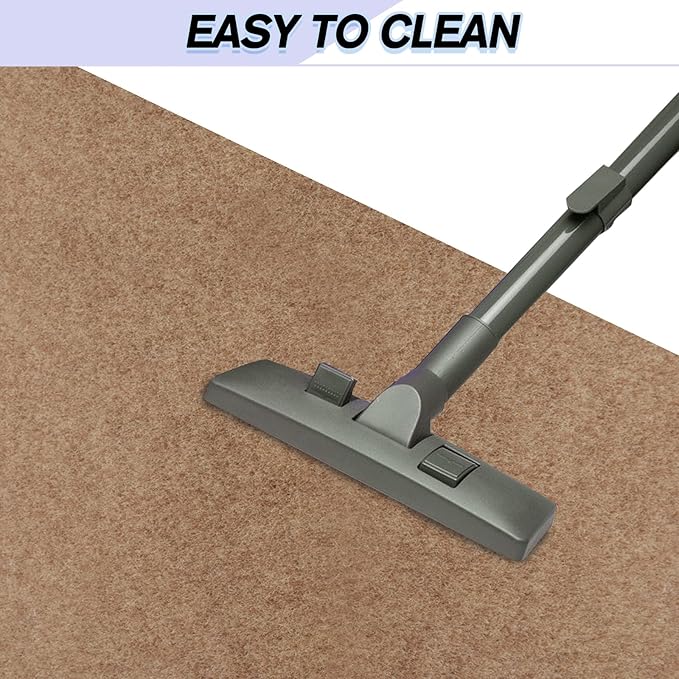 Custom Size Backed Non-Slip Area Rugs Runner, Easy Clean, Waterproof Runner Rugs for Hallway Entryway, Kitchen, Laundry, 4FT x 78FT, Beige