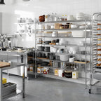 14" Deep x 72" Wide x 74" Height Wire Shelving Kit | 8-Tier | NSF Commercial Storage Rack Unit
