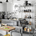 21" Deep x 24" Wide x 74" Height Wire Shelving Kit | 5-Tier | NSF Commercial Storage Rack Unit