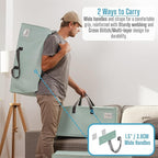 VENO 4 Pack Moving Bags w/Backpack Straps, Heavy Duty, Moving Boxes Alternative, Packing Supplies, Large Storage Totes for Dorm Room Essentials with Zipper for Clothes (Light Green Matte, 4 Pack)