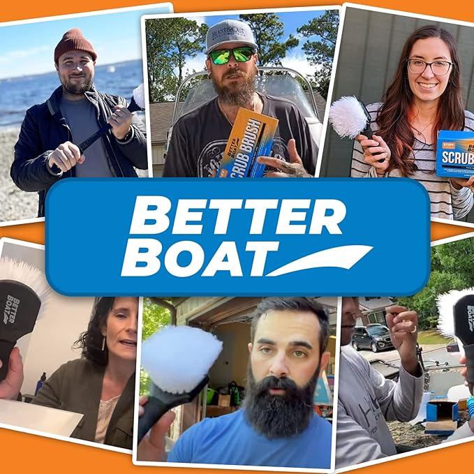 Stiff Hand Scrub Brush, Large Handle Heavy Duty Tire and Wheel Cleaning Tool, Outdoor Boat Scrubber with Handle, Carpet Cleaner, All-Purpose Cleaning Brush