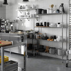 14" Deep x 48" Wide x 64" Height Wire Shelving Kit | 4-Tier | NSF Commercial Storage Rack Unit
