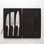 Schmidt Bros. Evolution 3- Piece Knife Set, High-Carbon German Stainless Steel Cutlery in a Wood Gift Box (3 - Piece Knife Set)