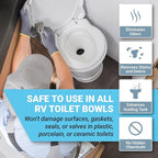 Unique Scrub-It RV Toilet Bowl Cleaner Liquid - Helps Remove Stink, Stains and Debris - Safe on All Toilet Types (24 oz)