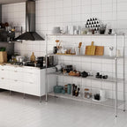 18" Deep x 72" Wide x 64" Height Wire Shelving Kit | 4-Tier | NSF Commercial Storage Rack Unit