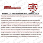 Car Duster Exterior Scratch Free,Car Dust Brush with Extendable Telescoping Handle to Remove Pollen,Dusters for Truck,RV and Motorcycle,Large Mop Head, Wax Cotton Hair，Auto Care