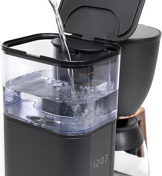 Café Specialty Drip Coffee Maker | 10-Cup Glass Carafe | WiFi Enabled Voice-to-Brew Technology | Smart Home Kitchen Essentials | SCA Certified, Barista-Quality Brew | Matte Black (Renewed)
