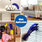 9PCS Dusters for Cleaning,Extendable Microfiber Duster with Extension Pole Up to 100'',Bendable Washable and Reusable Dusters Kit for Ceiling Fans, Blinds, High Ceilings, Furniture,Cars