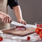 Carving Knife 2pcs, Brisket Knife and Slicing Knife, Meat Cutting and BBQ Knife, Razor Sharp Carving Knife for Meat, Forged from High Carbon German Steel, Full Tang Prussia Blue Handle