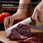 PAUDIN Utility Knife, 5 Inch Chef Knife, Ultra Sharp High Carbon Stainless Steel, Multipurpose Paring Knife for Fruit and Vegetable Cutting with Wooden Handle, Premium Gift Box