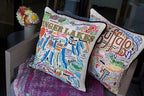 Catstudio Finger Lakes Embroidered Decorative Throw Pillow