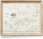 Winnie The Pooh Hundred Acre Wood Map - 8x10 Art Print (Unframed) | Neutral Nursery Decor | Kids Bedroom Wall Decor | A. A. Milne | Boys Room or Girls Room Artwork | Vintage Original Drawing