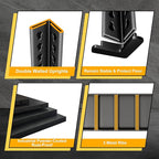 40" W Garage Shelving Heavy Duty, 1440LBS Loads Garage Storage Shelves Heavy Duty, 3-Tier Metal Shelving Units and Storage Racks, Industrial Utility Shelf,40" Wx18 Dx36 H, Black