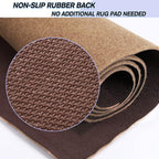 Custom Size Backed Non-Slip Area Rugs Runner, Easy Clean, Waterproof Runner Rugs for Hallway Entryway, Kitchen, Laundry, 4FT x 59FT, Beige