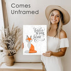 Fox Art Prints (Set of 4) - Unframed - 11X14s | Wall Decor to Bring Nature's Charm Indoors | A Stunning Addition to Any Art Lover's Collection | Home Office Decor | Living Room Decor