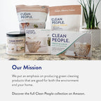 The Clean People Fabric Softener Sheets - Dryer Sheets - Softens & Removes Static Cling - Vegan Laundry Softener, Essential Oils - Fragrance Free 240 Pack