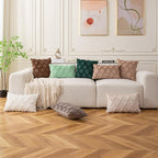 Set of 2 Soft Moroccan Throw Pillow Covers 12x20 Inch Plush Boho Decorative Pillow Cover Accent Cushion Case for Couch Sofa Bed, Sage Green