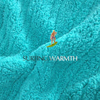 Heated Throw Blanket Double Sided Sherpa, Soft Heating Electric Blanket for Bed, Automatic Safety System, 6 Heating Levels & 4 Hours Auto-Off, 50"x60" Lake Green