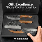 Matsato Knife Set 3-Piece Kitchen Knives, Cooking Chef Knife Set, Cleaver, Kitchen And Chef Cutting and Chopping Knives Sets Juego De Cuchillos Para Cocina