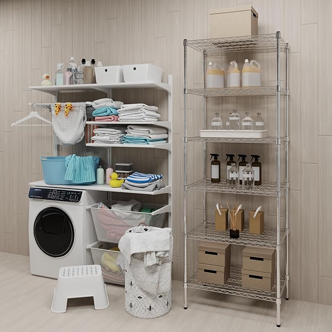 21" Deep x 30" Wide x 74" Height Wire Shelving Kit | 6-Tier | NSF Commercial Storage Rack Unit