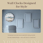 Young's Inc Bear Shape Wall Clock, Lodge Wooden Wall Clocks for Living Room, Home Decor, Wall Decor, Vintage Battery Operated Clock for Beach, Lake, Farmhouse, 20" W x 11" H