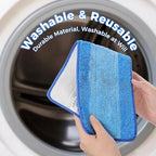12-Pack Microfiber Cleaning Pads, 18-Inch Microfiber Mop Pads Compatible with Bona Mop, Washable and Reusable Mop Pad Refills for Hardwood Tile Laminate Floors