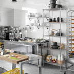 18" Deep x 30" Wide x 86" Height Wire Shelving Kit | 5-Tier | NSF Commercial Storage Rack Unit