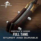 Purple Dragon Slicing Carving Knife – 8.86" Brisket Knife Razor Sharp Japanese Breaking Knives for Meat Cutting, Full Tang Design with Ergonomic Handle, Anniversary Kitchen Gifts for Dad Fathers