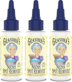 Grandma's Secret Spot Remover Laundry Spray - Chlorine, Bleach and Toxin-Free Fabric Stain Remover for Clothes - Removes Oil, Paint, Blood and Pet Stains - 2 Oz, 3 Pack