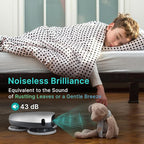 EVERYBOT Three-Spin Robot Mop - Ultra Quiet Smart Mopping Robot Cleaner Only | Powerful Stylish 3 Spin Wet Mop for Hard Floor & Tile Cleaning with Remote Control | Large Water Tank