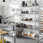 14" Deep x 48" Wide x 86" Height Wire Shelving Kit | 5-Tier | NSF Commercial Storage Rack Unit