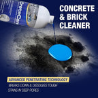 Fusion CreteCare: The Ultimate Concrete Cleaner and Driveway Oil Stain Remover for Garage Floors - Oil and Grease Remover, Super Clean Degreaser, and Outdoor Concrete Stain Solution (128 Fl Oz)