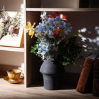 Ceramic Flower Vases, Porcelain Vase, 7 Inch Vintage Terracotta Vases with hadle for Home Decor, Decorative Farmhouse Vase for Home Decor, Living Room, Shelf Decor, Farmhouse, Table, Lyeec