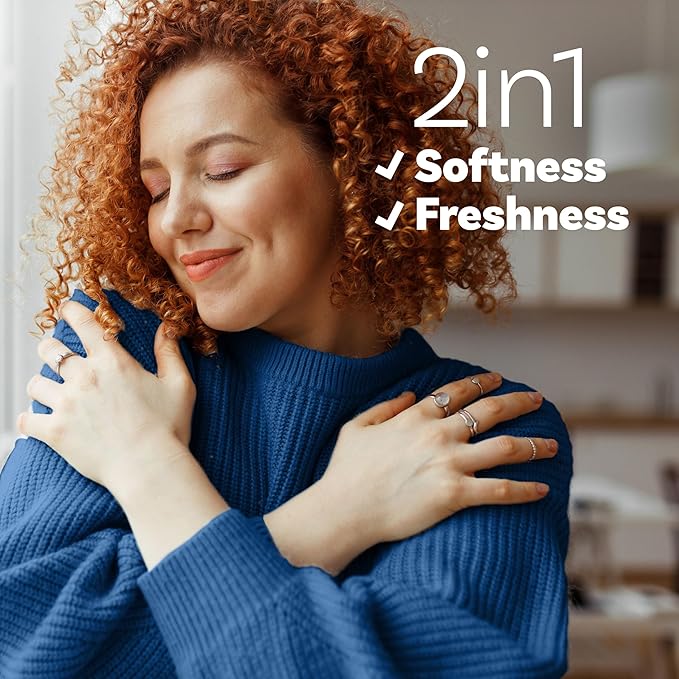 Downy Soft, 2 in 1 Soft and Fresh Liquid Fabric Softener, Clean Breeze, 111 fl oz, 150 Loads, Fabric Conditioner Liquid provides softness and freshness for fabrics