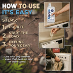 Laundry Detergent 62 Load/37.7 FlOz (2-Pack). 'Free & Clear' Liquid Laundry Detergent- Sensitive Skin. 'ProvenSafe' Laundry Soap Washing Detergent w/Odor & Stain Remover for Activewear & All Fabrics