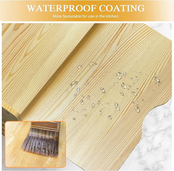 6 Tier Wooden Cabinet Tray Dividers, Kitchen Vertical Tray Divider Organizer, Storing pans, Baking trays, Cutting Board