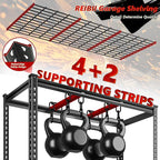 REIBII 48" W Garage Shelving 2800LBS Garage Storage Shelves Metal Shelves 5 Tier Adjustable Shelving Unit for Warehouse Basement Pantry 48.2" W X 17.8" D X 72.2" H