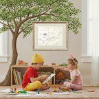 Winnie The Pooh Hundred Acre Wood Map - 8x10 Art Print (Unframed) | Neutral Nursery Decor | Kids Bedroom Wall Decor | A. A. Milne | Boys Room or Girls Room Artwork | Vintage Original Drawing