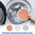 6 Pack Mop Pads Replacement Compatible with Bissell Spinwave Mops 2124 2039 2037 2039A Series Steam Mop Pads for Bissell Spinwave Hard Floor Cleaning Kits 2 Soft Pads, 2 Scrubby and 2 Heavy Scrub Pads