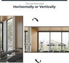 Fab Glass and Mirror Glassless Shatterproof Floor Length Mirror for Home Gym and Dance Studio, Unbreakable and Easy to Install 32" X 48" Chrome
