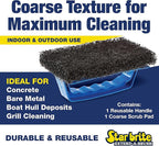 STAR BRITE Scrub Pad with Handle (Coarse) (Black) (040131)