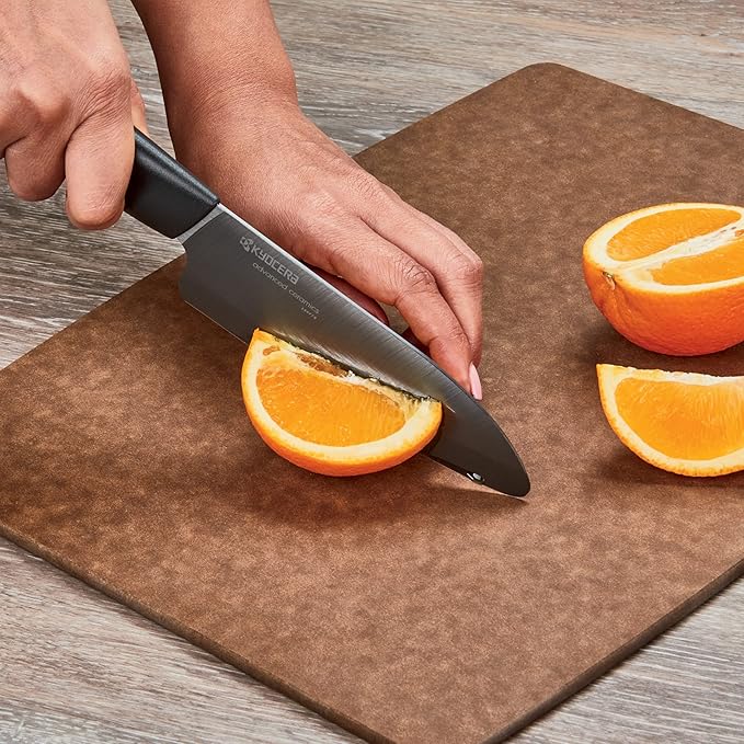 Kyocera Revolution 3pc ceramic knife set, 6", 5" and 3", Black