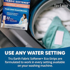 Tru Earth Fabric Softener Strips for Washing Machine, Alternative to Fabric Softener Liquid and Pods, Fresh Linen Scent Booster, Up to 64 Loads Per 32-Count