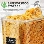 WHITE FEATHER SUPPLIES 2 PC [8.5L / 287 Oz] Extra Large Airtight Food Storage Containers with Lids - BPA Free Kitchen and Pantry Organization Containers for Baking Supplies, Cereal, Flour, Sugar, Rice