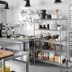 18" Deep x 42" Wide x 64" Height Wire Shelving Kit | 5-Tier | NSF Commercial Storage Rack Unit