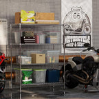 24" Deep x 48" Wide x 64" Height Wire Shelving Kit | 4-Tier | NSF Commercial Storage Rack Unit