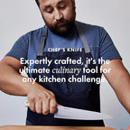 hedley & bennett Professional Chef Knife - Sharp 8 inch Japanese Kitchen Blade - Three-Layer Steel for Cutting Meat and Vegetables - Ergonomic Handle - Cooking Gift - Shiso (Green)