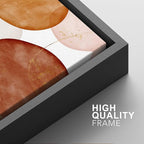 SIGNFORD Framed Wall Art Print Set Vintage Mid-Century Spiral Watercolor Dot Abstract Shapes Illustrations Modern Minimalist Multicolor for Living Room, Bedroom, Office - 24"x36"x2 Black